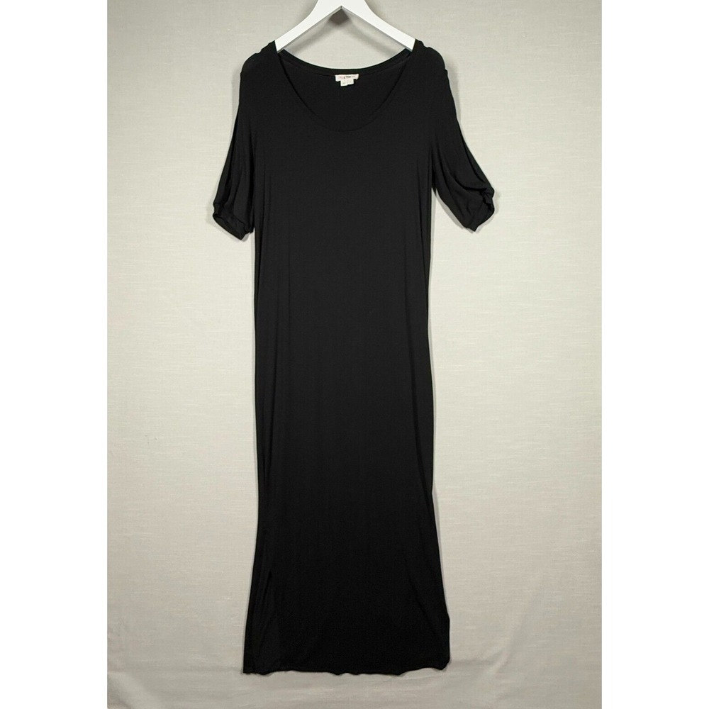 Ingrid & Isabel Dress Womens Small Black Maxi Stretch Casual Comfort Maternity